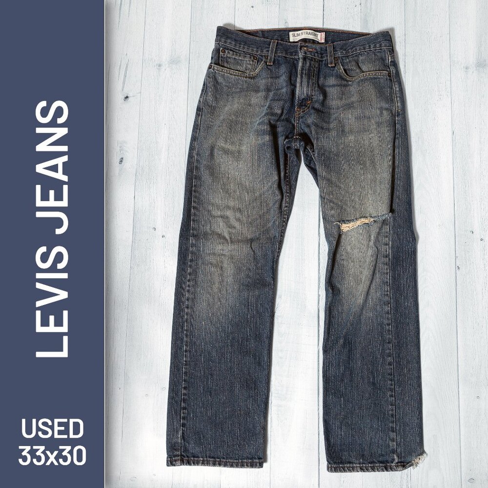 Levis Jeans 514 Slim Straight | Vintage Distressed